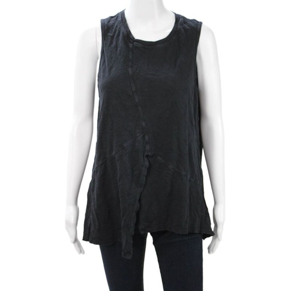 Wilt Womens Sleeveless Tunic Tank Top Black Cotton Blend Crew Neck Size L - Picture 1 of 4